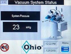 Vacuum System Control Panel