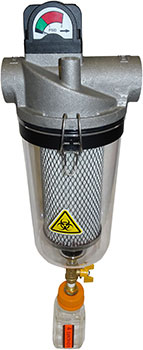 T-Style Vacuum Filters with Clear Housing for Medical/Laboratory